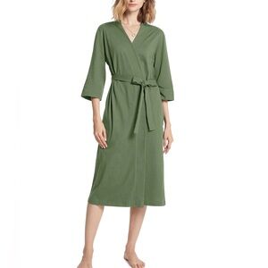 SIORO Cotton Kimono Long Lightweight Robe Bathrobe Loungewear for House Spa